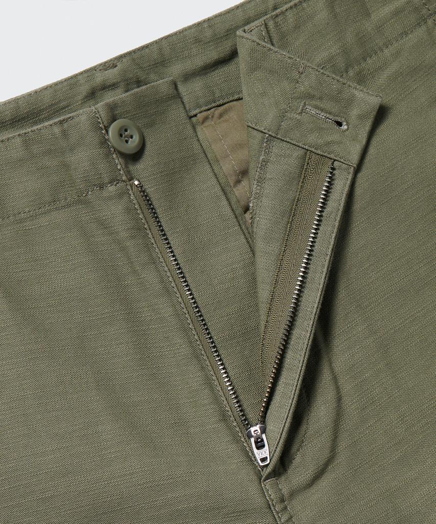 MUSINSA STANDARD Back Satin Officer Pants [Olive]