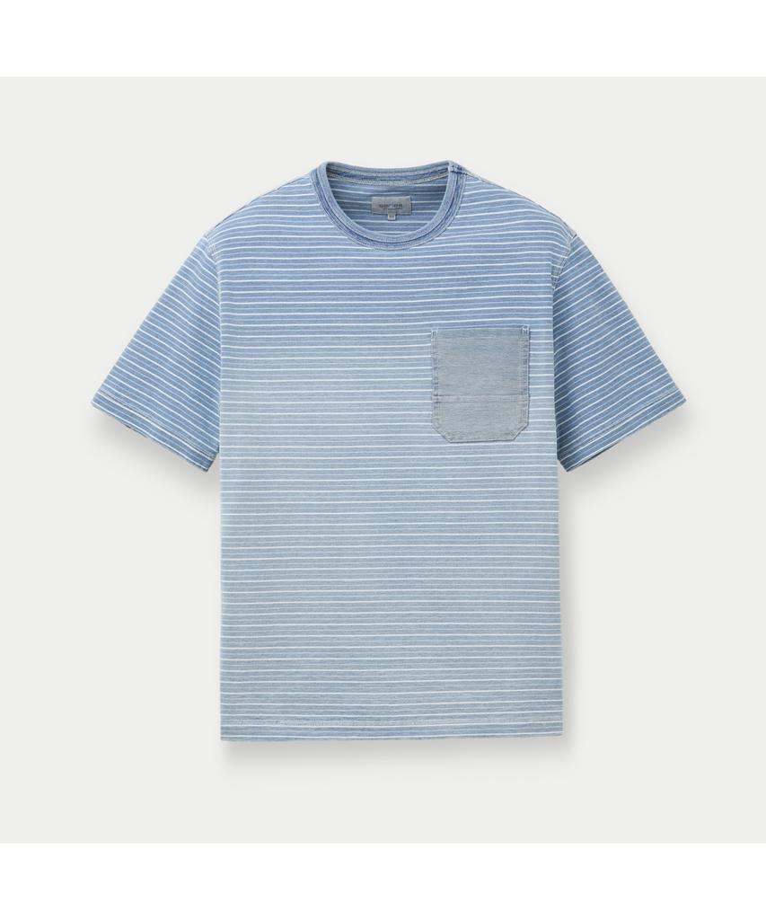Silijeu Gradient Stripe Short Sleeve T-Shirt Satam26741Bux