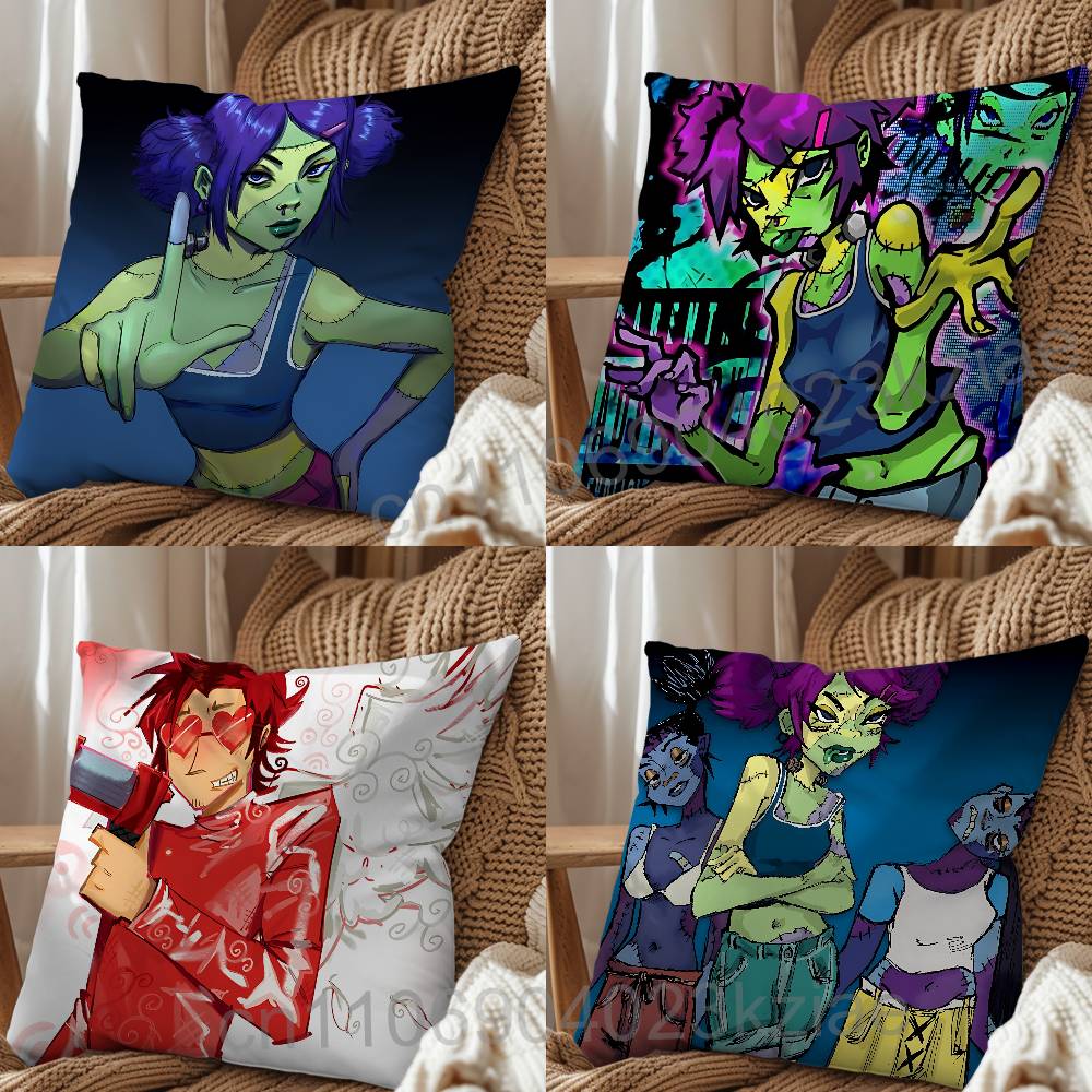 Powerful Rock MSI JJimmy Urine Pillow Case Office Cushions Suitable For Sofa Car Bedroom Decorative Cushion Cover