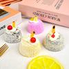 Slow Rebound PU Steamed Bun Squeeze Toy Fridge Magnet