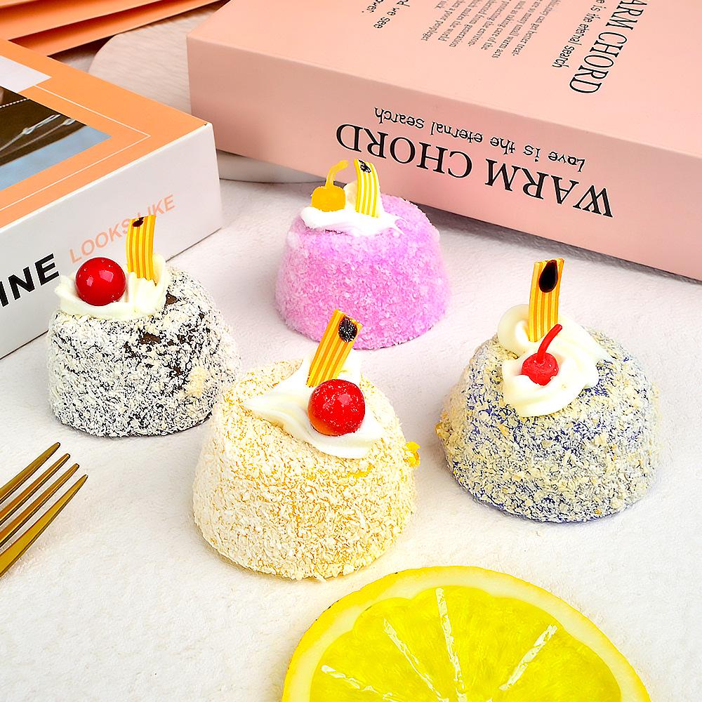 Slow Rebound PU Steamed Bun Squeeze Toy Fridge Magnet