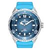 NORTH EDGE Triton Men's Solar Diver Watch 300m Water Resistant Ceramic Bezel Unidirectional Rotating Blue
