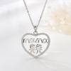 925 Sterling Silver Letter MAMA Heart Necklace Women's Light Luxury Temperament Mother's Day Pendant Clavicle Chain