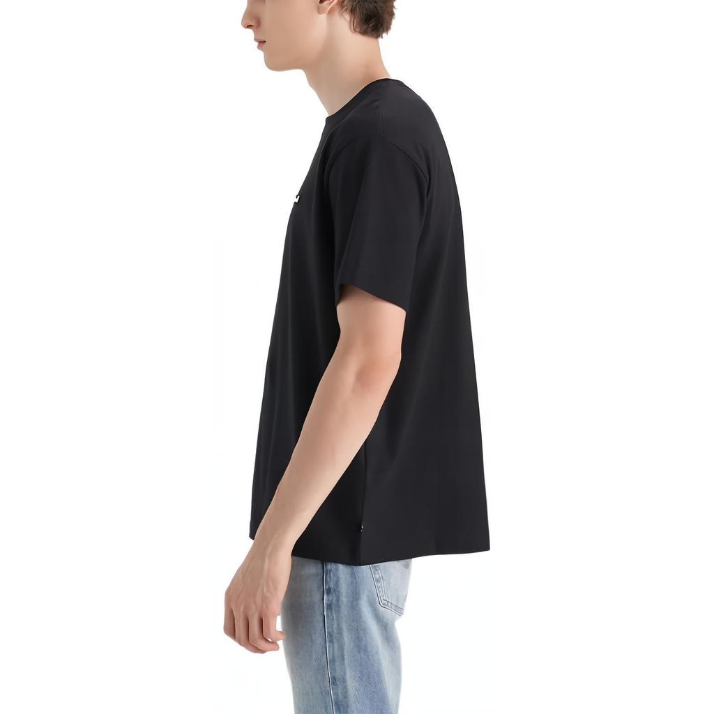 Levis Plain Minimalist Crew Neck Short Sleeve T-Shirt Men tops Black 001AN-0001