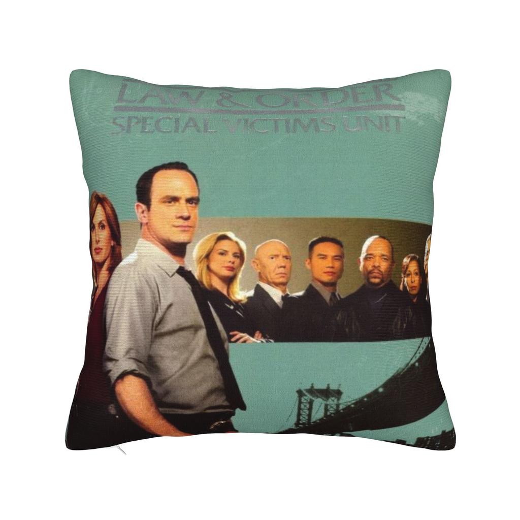 Law Order SVU Printed Pillowcase Cushion Cover Throw Pillow Cover Warm Seat Decor Zipper Multiple Sizes