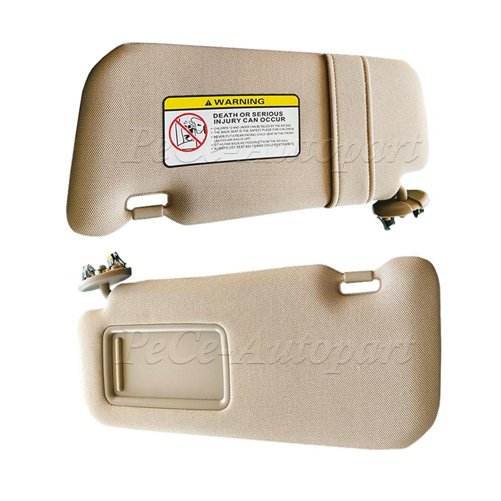 For Toyota Corolla 2007-2013 7432002640B1 7432002711 Grey or Beige  Sun Visor with Vanity Mirror Left or Right Car Accessories