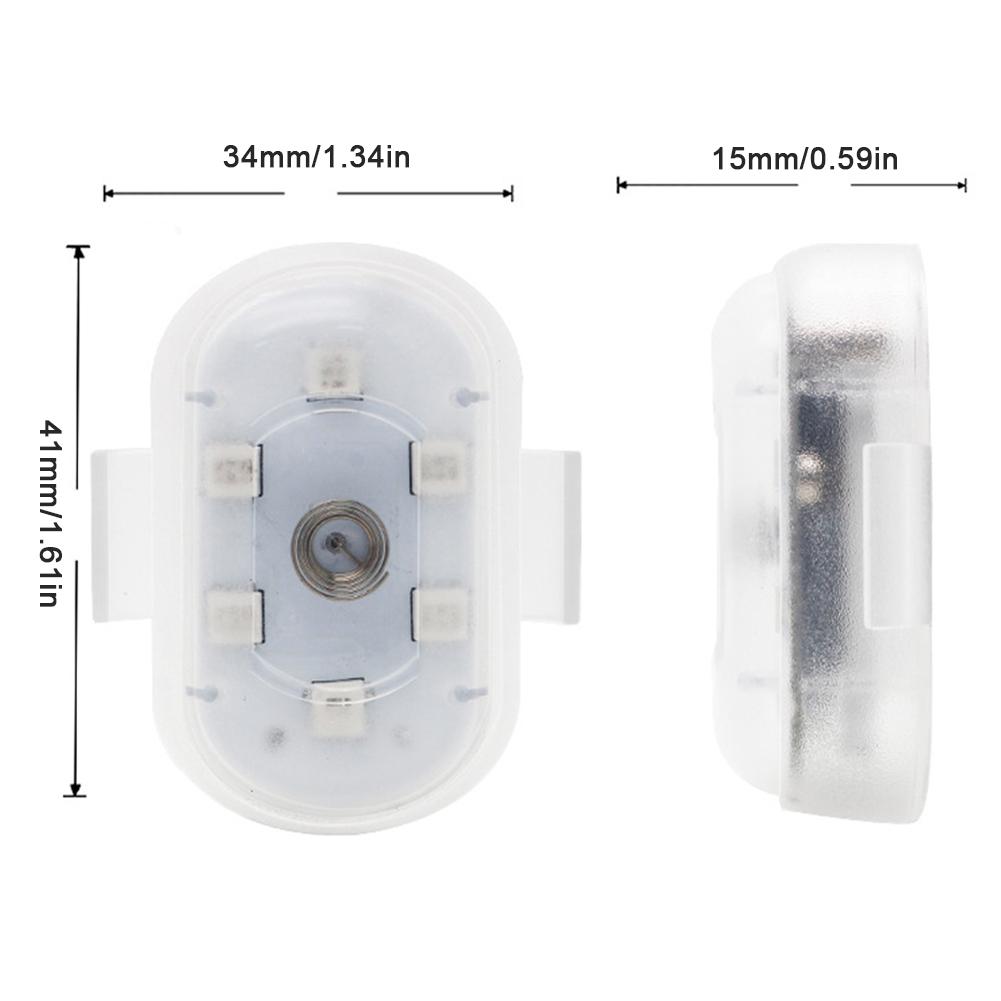 Wireless Remote Control Strobe Light Multi-color Rechargeable Warning Light for Car Motorcycle Drone Safety Navigation Lamp