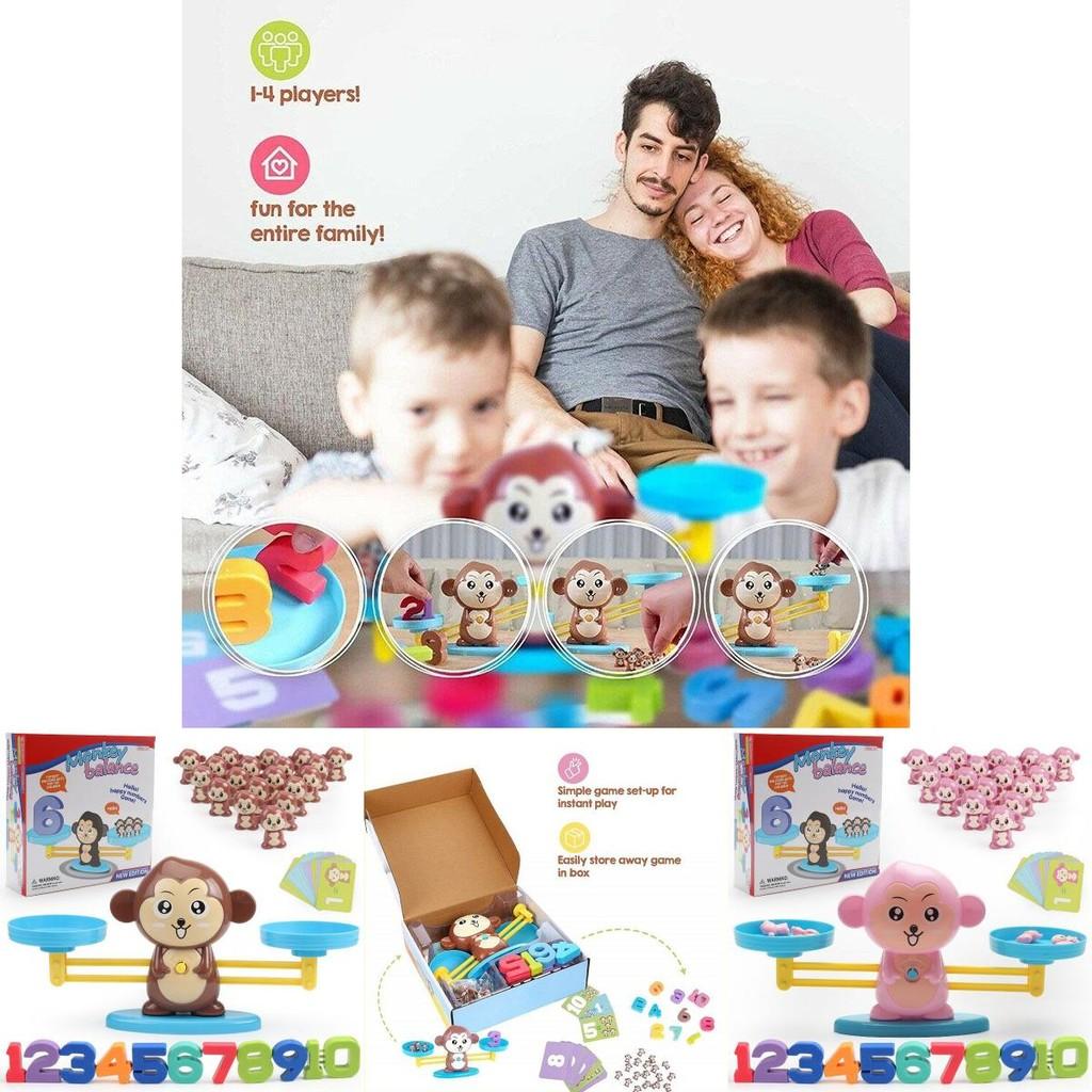 Fun Math Counting Game For Kids Monkey Balance Toy Set For Preschoolers