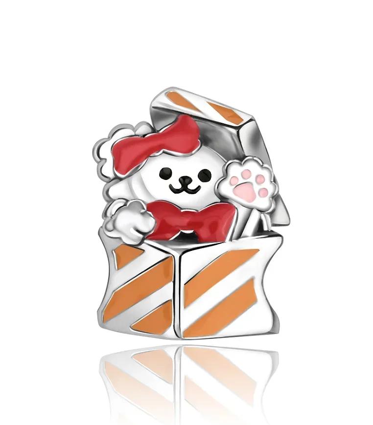 Christmas copper Charm Bead Charms Santa Claus Reindeer Christmas Tree Snowman Elk Bead Compatible With Authentic Bracelets Necklaces Jewellery