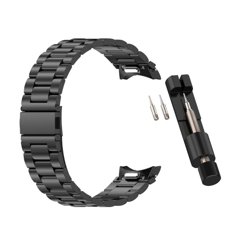 For Watch 7/6/5/4 Smartwatch Adjustable Band Straps Stainless Steel Wristband Bracelet Wear Resistance Unisex Waterproof