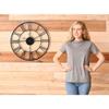 Wall Clock for Home, Office, Living Room, Bedroom and Kitchen | Big Size Stylish Latest Home Decor | (40 X 40 Cm) | Black Color (Battery Included)
