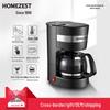 HOMEZEST CM1001B Drip Coffee and Tea Maker - Compact Household Coffee Pot