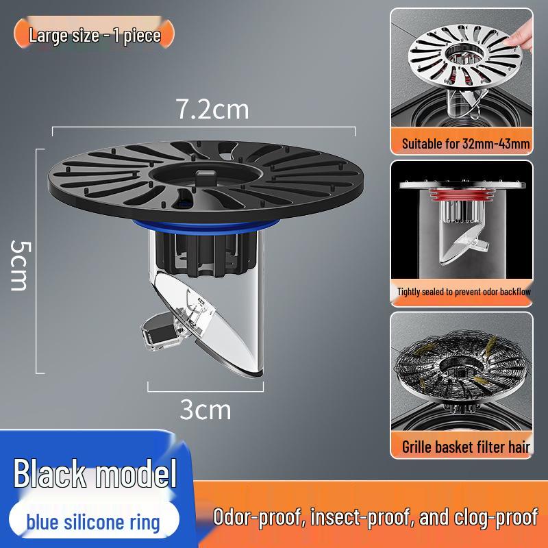 New Model Floor Drain Toilet Deodorizer: Plug-and-Play, Anti-Blocking, Insect-Repelling Home Solution