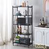 Étagère de rangement pliable à 5 étages avec roulettes-Chaque étage charge 20 kg(en total 100kg)- Pour cuisine, salle de bain, salon