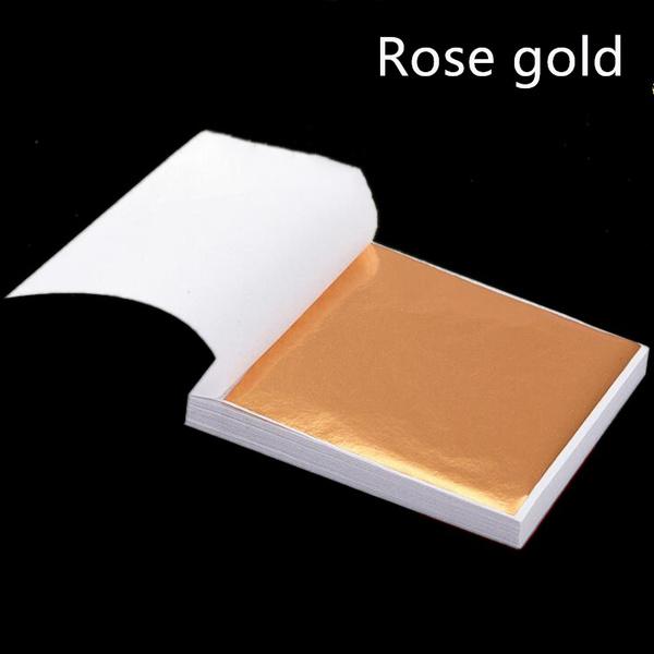 Lot de 500 feuilles d'or véritable pur K pour l'artisanat, la conception, la dorure, l'encadrement, les déchets