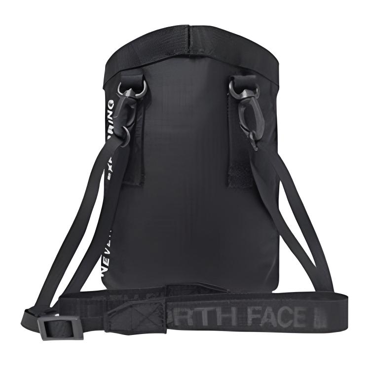 The North Face Logo Fashion Trend Shoulder Cylinder Backpack Outdoor Bag Unisex Backpack Black NF0A88QM-JK3