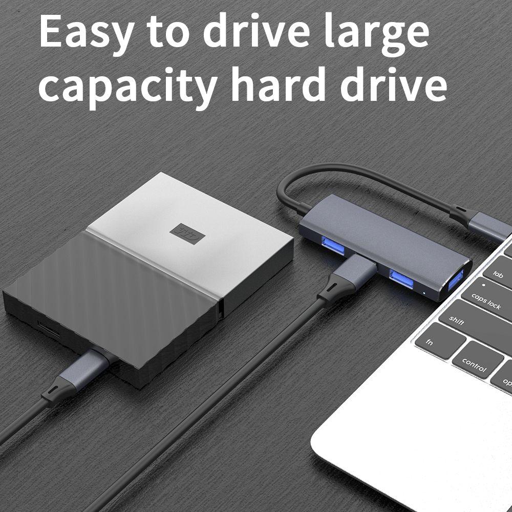 Computer OTG Adapter 4 Port Expander Type-C 3.1 USB 3.0 HUB Dock Station