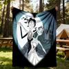 1PC Corpse Bride Outdoor Blanket Lightweight Flannel, Soft & Warm, All-Season, Outdoor, Camping, Living Room, Office,  L1106095