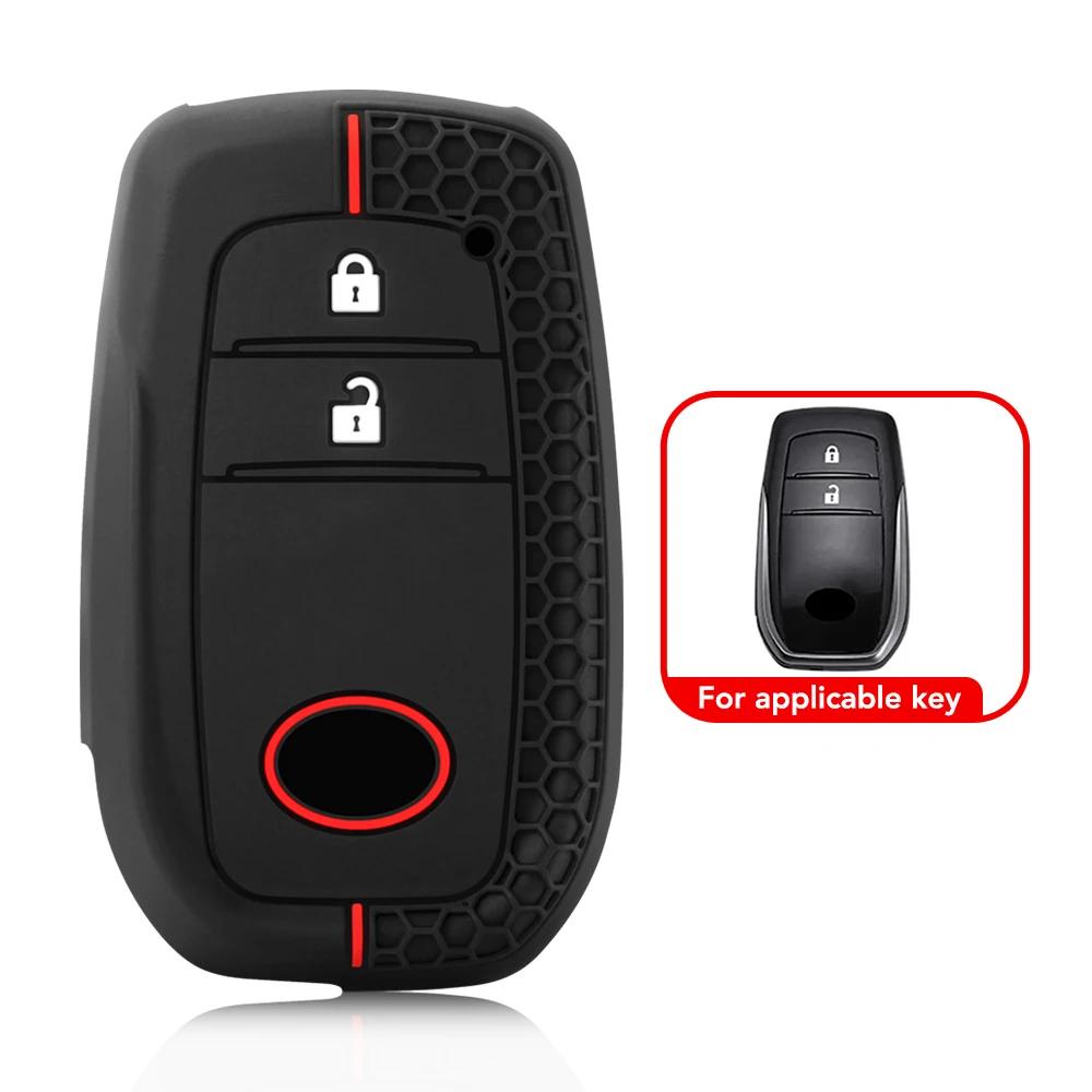 Husă Silicon Cheie Telecomandă Auto Pentru Toyota RAV4 Corolla C-HR Crown Camry Land Cruiser Prado Yaris Avensis Accesorii Cheie Auto