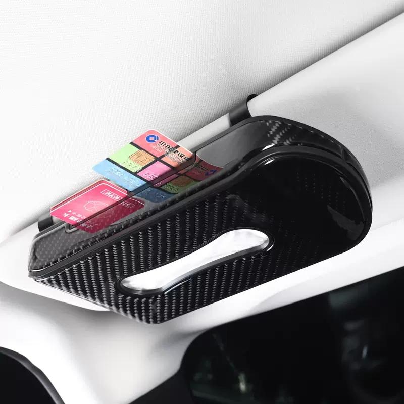 Car Tissue Box Δερμάτινο Sun Visor Θήκη χαρτιού Auto Εσωτερικό χαρτοπετσέτας Μάσκα προσώπου Οργάνωση Διακόσμηση Αξεσουάρ αυτοκινήτου Can