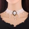 Spitzen-Choker-Halskette für Damen - Vielseitige Schlüsselbeinkette mit Fake-Kragen-Accessoire