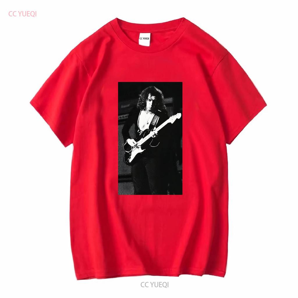 Ritchie Blackmore Live T Shirt Vintage S 3XL Long or Short Sleeves Vintage Washed Fashion Graphic Streetwear Stretched