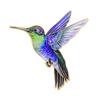 Hummingbird Badge Hard Enamel Rubber Backing Pin Jackets Backpacks Hats Lapel Brooch Nature