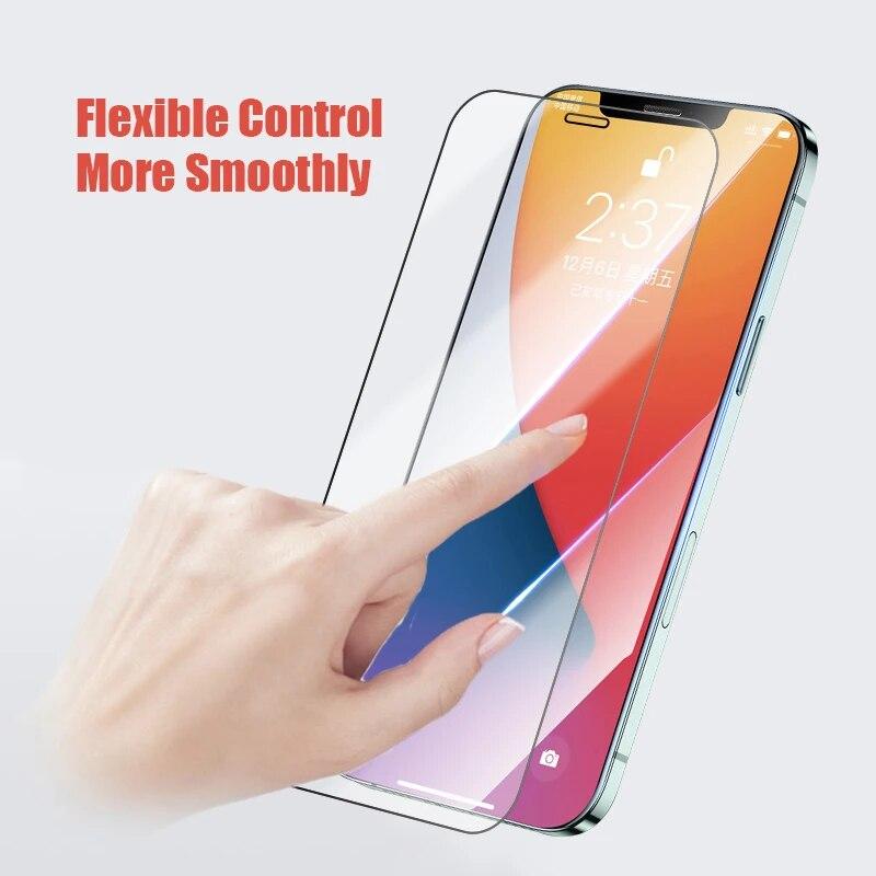 2PCS Tempered Glass for iPhone 11 12 13 14 Pro XR X XS Max Screen Protector for iPhone 14 12 Pro Max Mini 7 8 6 6S Plus SE Glass