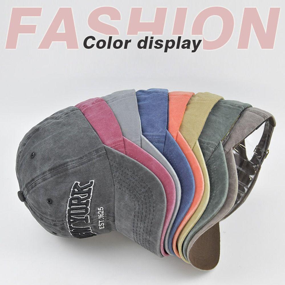 Adjustable Distressed Faded Cap Sunscreen Hats Baseball Hats New York Embroidery Baseball Caps