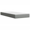 Box Spring Bed with Mattress Light Grey 80 x 200 cm Fabric