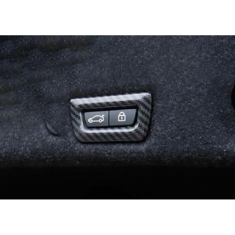 2018-22 For BMW 5 Series G30 Rear Door Switch Cover Carbon Fiber Inner Tailgate