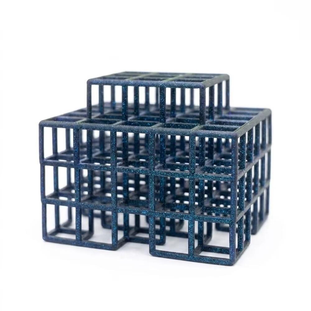 Grid Multi-level Aquarium Cave Ornament Hollowed-out Design Shrimp Hiding Place For Shrimp Habitat