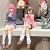 Anime Dandadan Ayase Momo Shiratori Aira Sitting Posture S.H.Figuarts Transformed Assembly PVC Model Toy Action Figures Gift