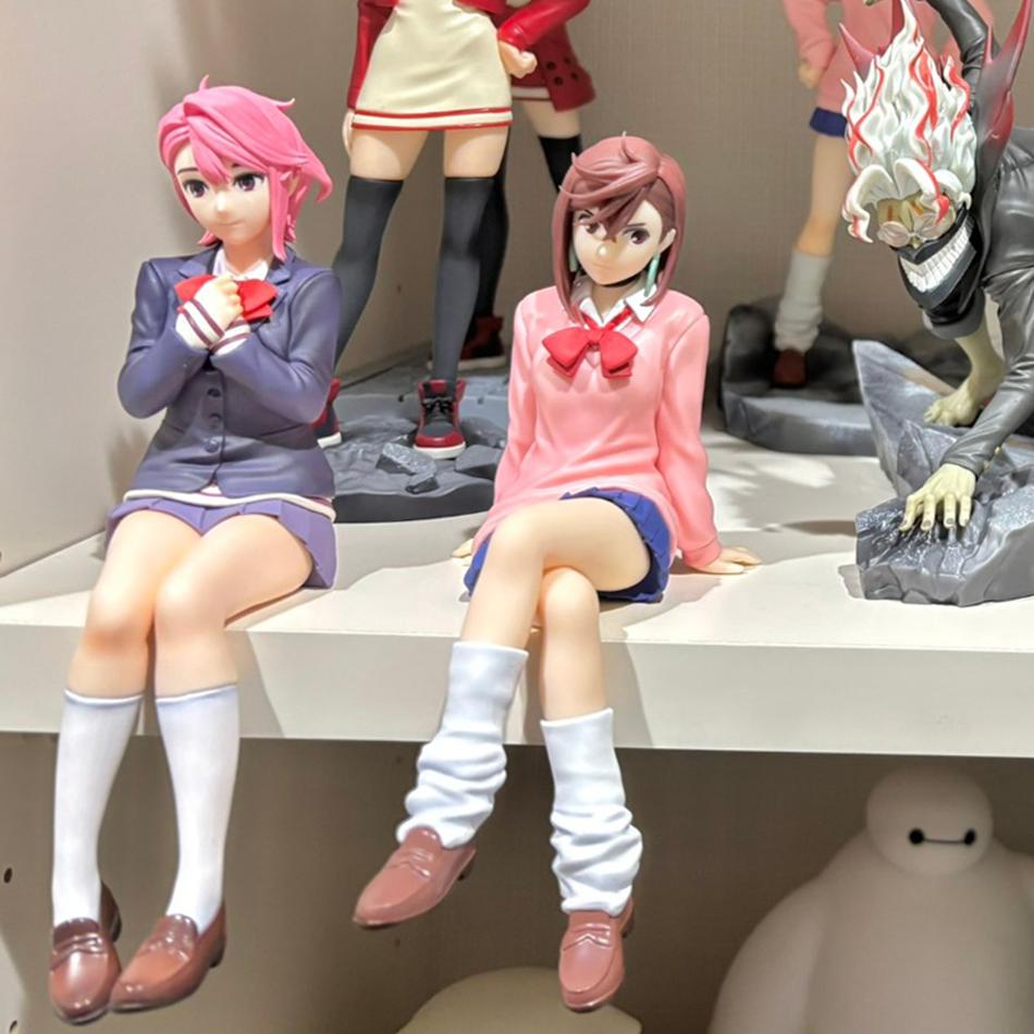 Anime Dandadan Ayase Momo Shiratori Aira Sitting Posture S.H.Figuarts Transformed Assembly PVC Model Toy Action Figures Gift