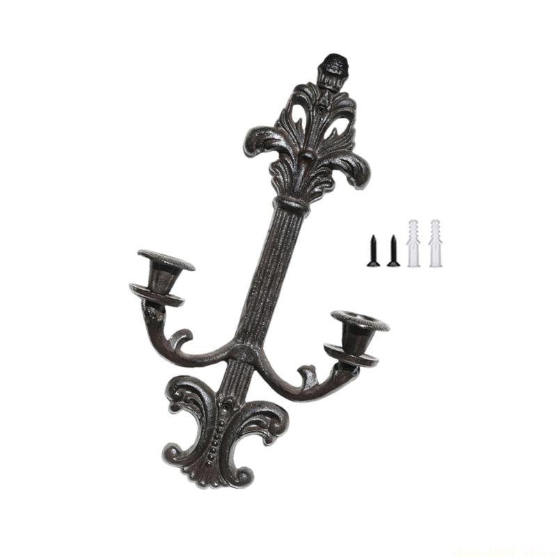 QX2E Wall Sconces Holders Metal Wall Decorations Hanging Wall Mounted Sconces for Living Room Dining Room