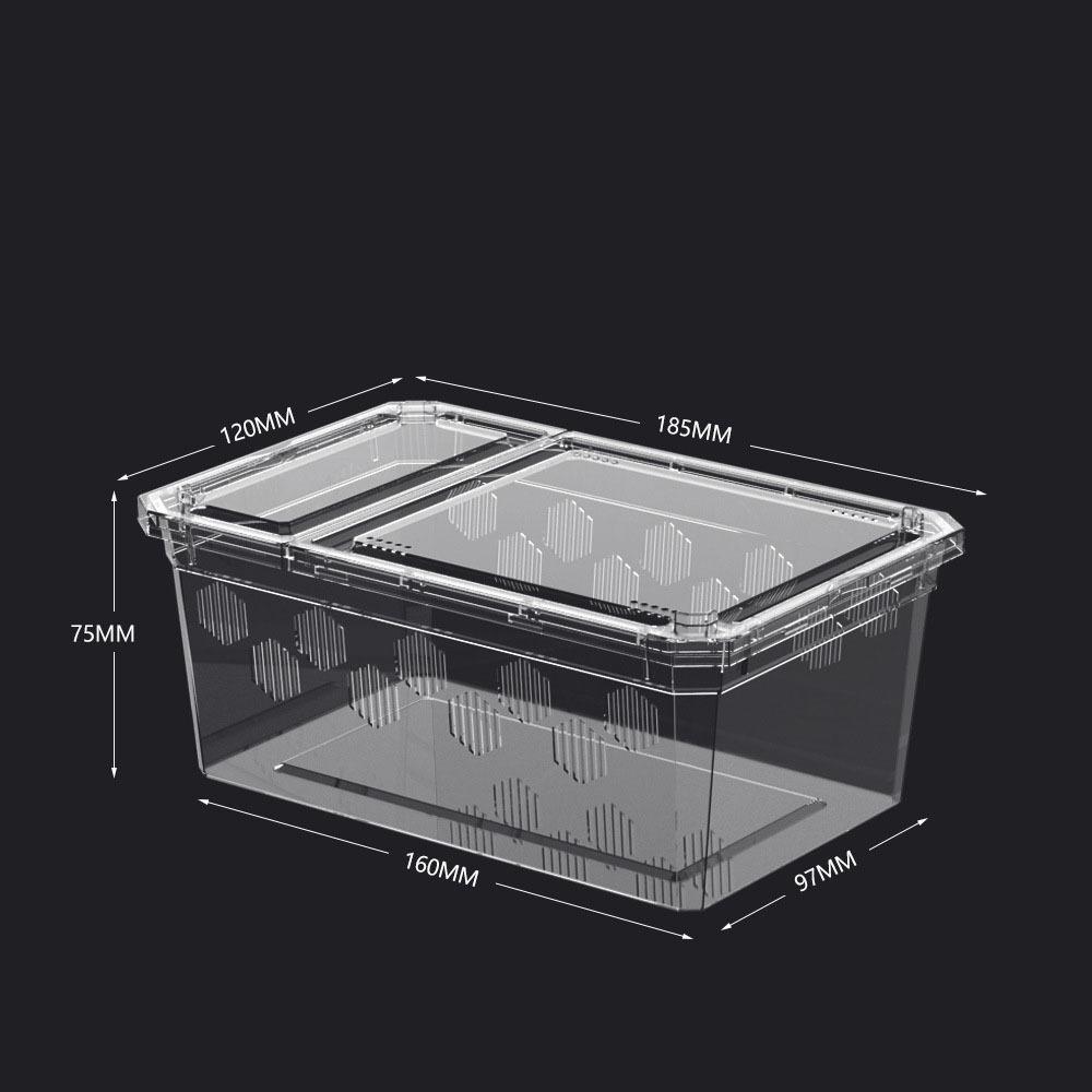 Acvariu Transparent pentru Reptile Container de Transport din Plastic pentru Reptile Accesorii pentru Animale de Companie Reptile
