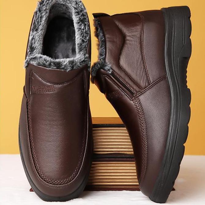 Men Boots High Quality Ankle Boots Men Lightweight Men Casual Shoes Winter Warm Fur Working Shoes Male Outdoor