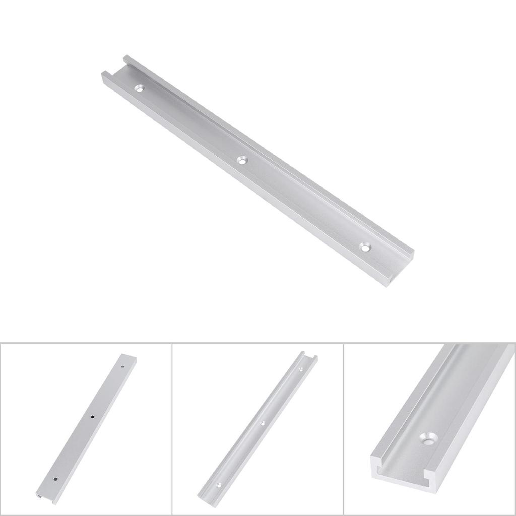 Aluminum Alloy T Track T Slot Track for Woodworking Workbench Machines(300mm)