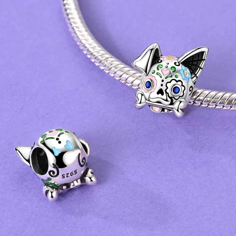 Halloween Collection copper Bead Charms Pendants Glowing Luminous Compatible With Bracelets Diy Ideal For Woman Authentic Charm Bead Charms Fashion Je