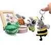 Divertente Famiglia di Squali Gang Squalo Ape Ciondolo Creativo Squalo Forchetta Squalo Intaglio Portachiavi Peluche Ciondolo per Zaino
