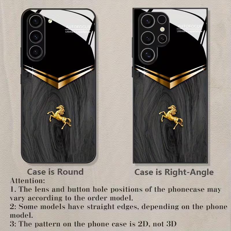 High-end zakelijke stijl imitatie houtpatroon Pegasus Galaxy S20 Ultra glazen mobiele telefoonhoesje verwerking en productie case