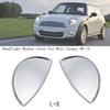 Chrome Left+ Right Headlight Washer Cover 61672752559/60 For Mini Cooper 08-2014