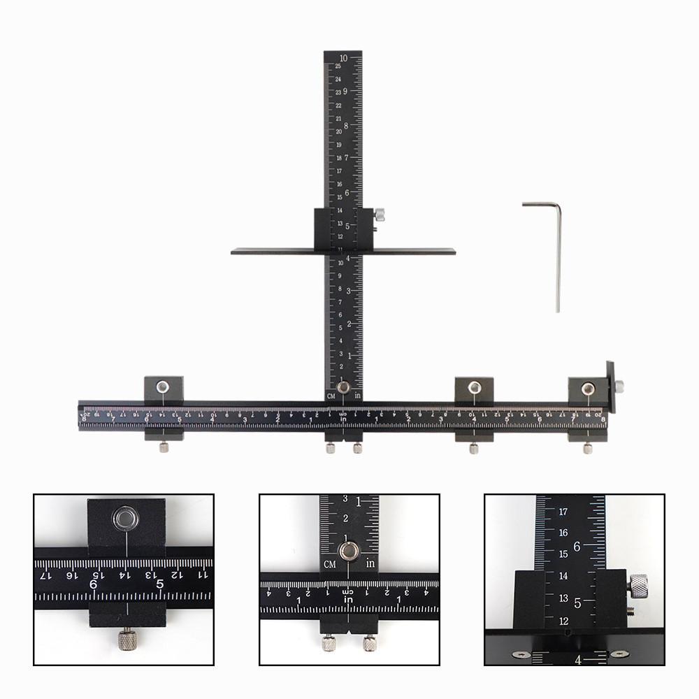 Cabinet Hardware Jig Aluminum Alloy Handle Drilling Locator Household Door Handle Installation Drilling Auxiliary Tool