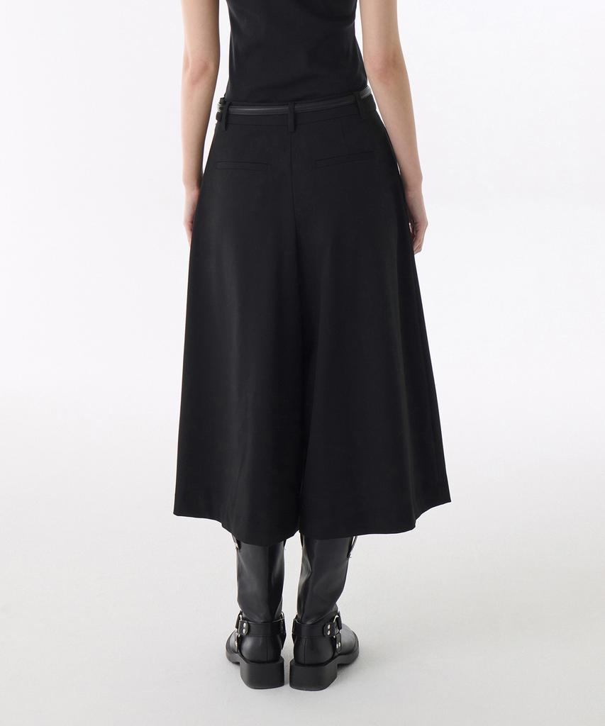MUSINSA STANDARD MUJER Pantalones Ligeros de Falda para Mujer [Negro]