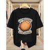 Men's T-Shirt Cotton with 'NO THOUGHTS ONLY POTATO' Cute Graphic Print Comfortable Casual Short-sleeved T-shirt