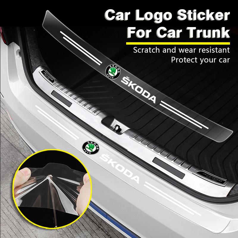מדבקה מגנה לשלט תא מטען שקופה לרכב עבור Skoda Octavia Fabia a7 Kamiq Kapoq Kodiaq Rapid SCALA Superb Yeti נגזרות