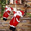 Santa Claus Climbing Doll Christmas Tree Rope Christmas Decoration Plush Climbing Old Man Hanging