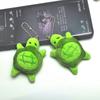 Plush Pendant with Fresh Style Graduation Gift for Students Green Turtle Pendant