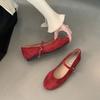 Fashion Footwear Buckle Strap Ladies Flats Mary Janes Shoes Female Shallow Fashion Round Toe Women Ballet Flats Dance Shoes New 2025