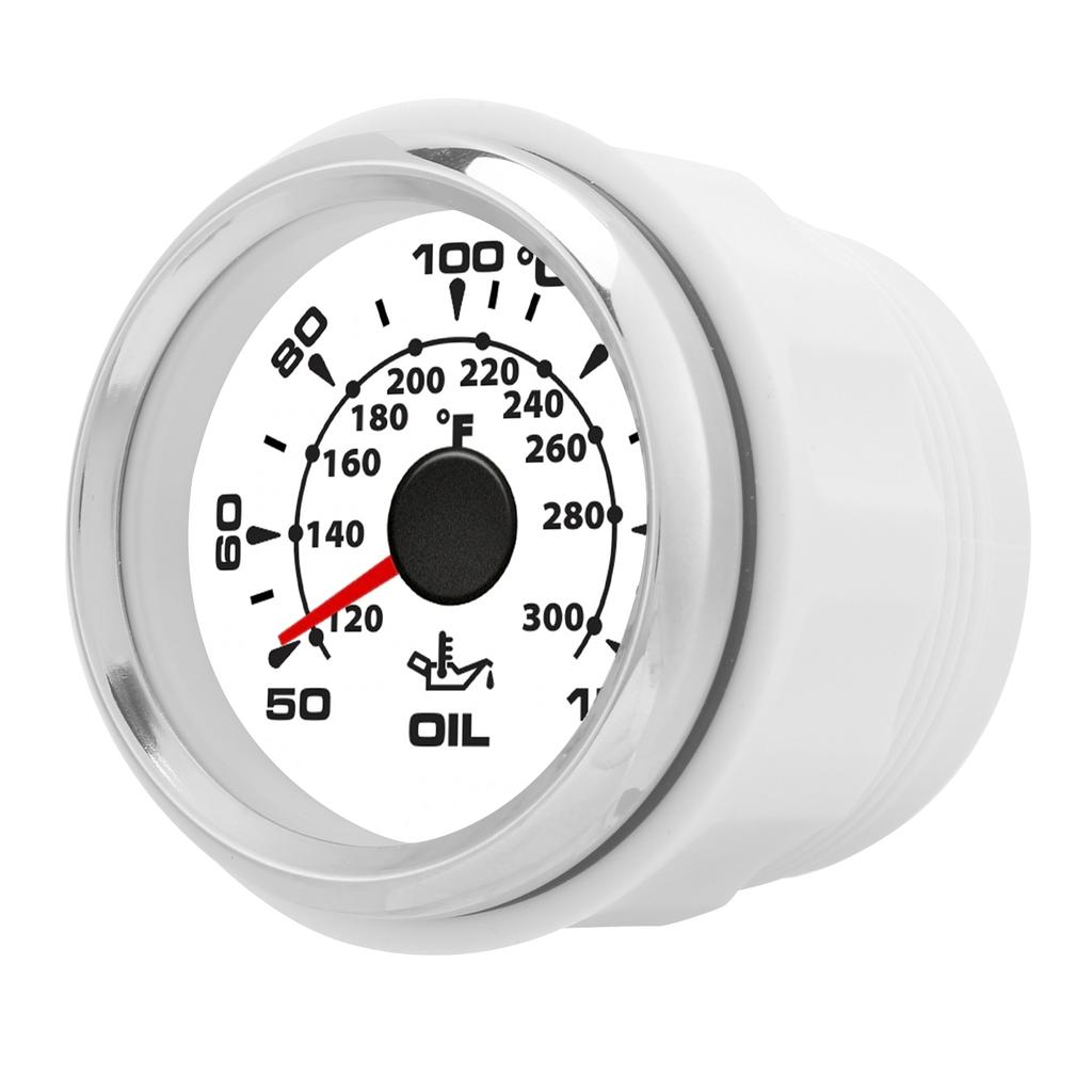 2in Digital Oil Temperature Gauge 361 19Ohm 50 150 celsius  Display 8 Colors Backlight IP67 Waterproof